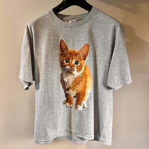 Orange Tabby Kitty Graphic T-Shirt